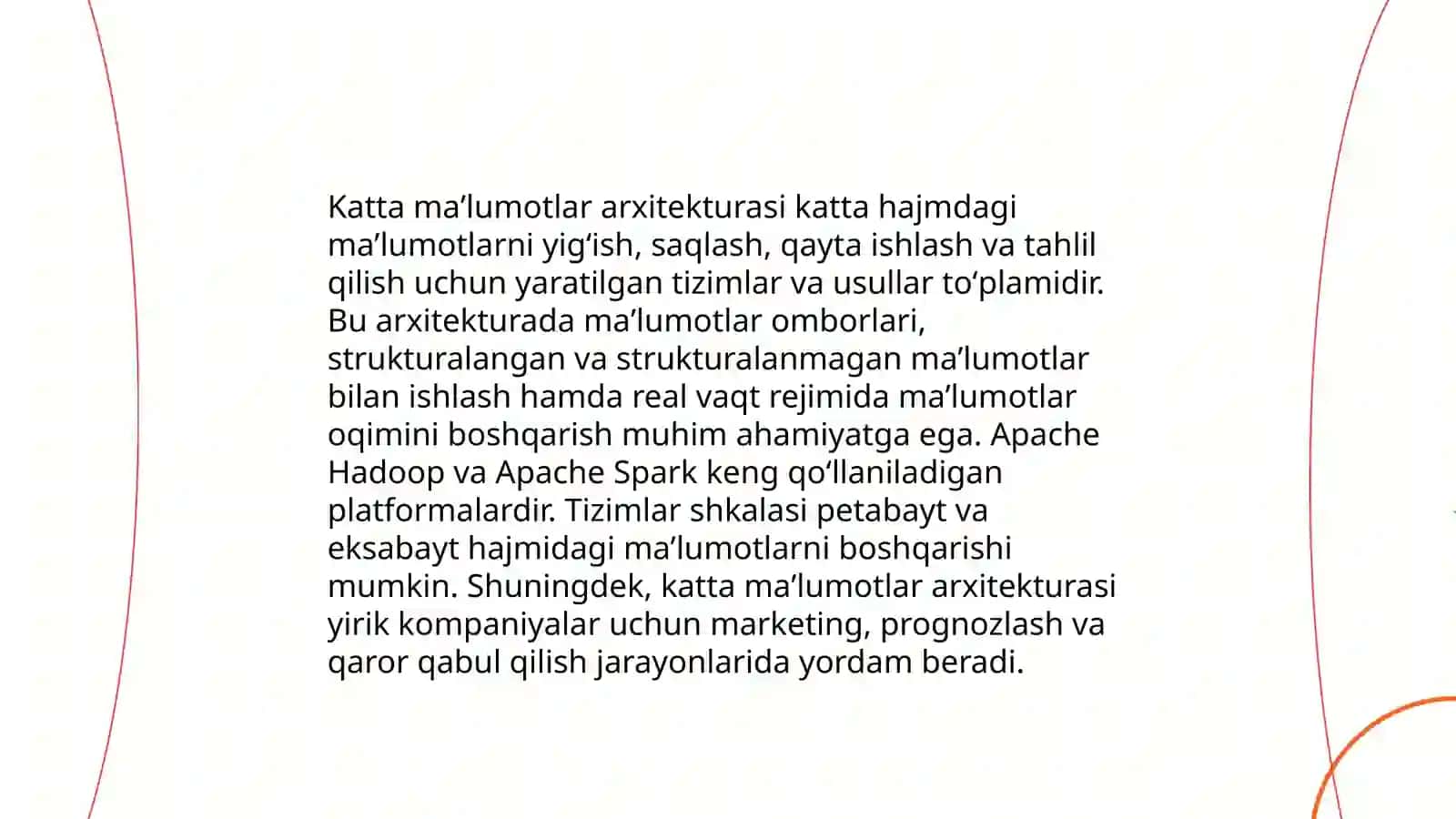 Katta maʼlumotlar arxitekturasi 3