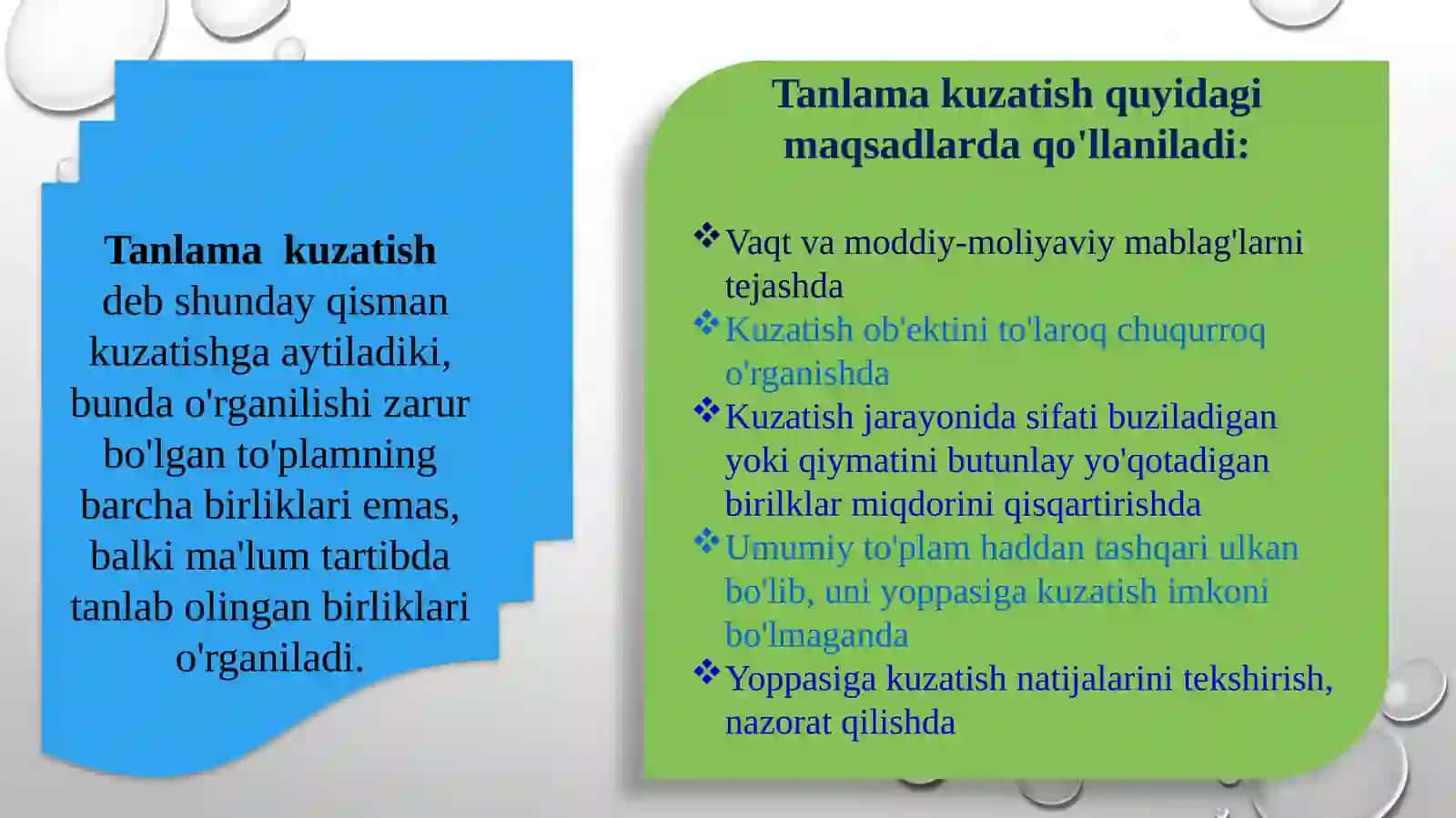 tanlanma kuzatish 3