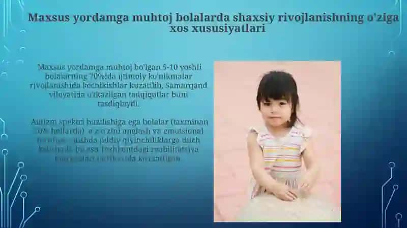 Maxsus yordamga muhtoj bolalarda shaxsiy rivojlanishning o'ziga xos xususiyatlari 3