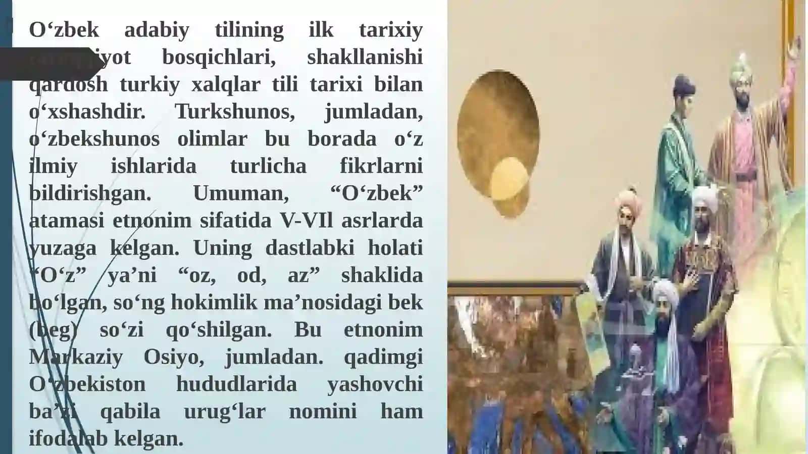 O‘zbek tili tarixi 3