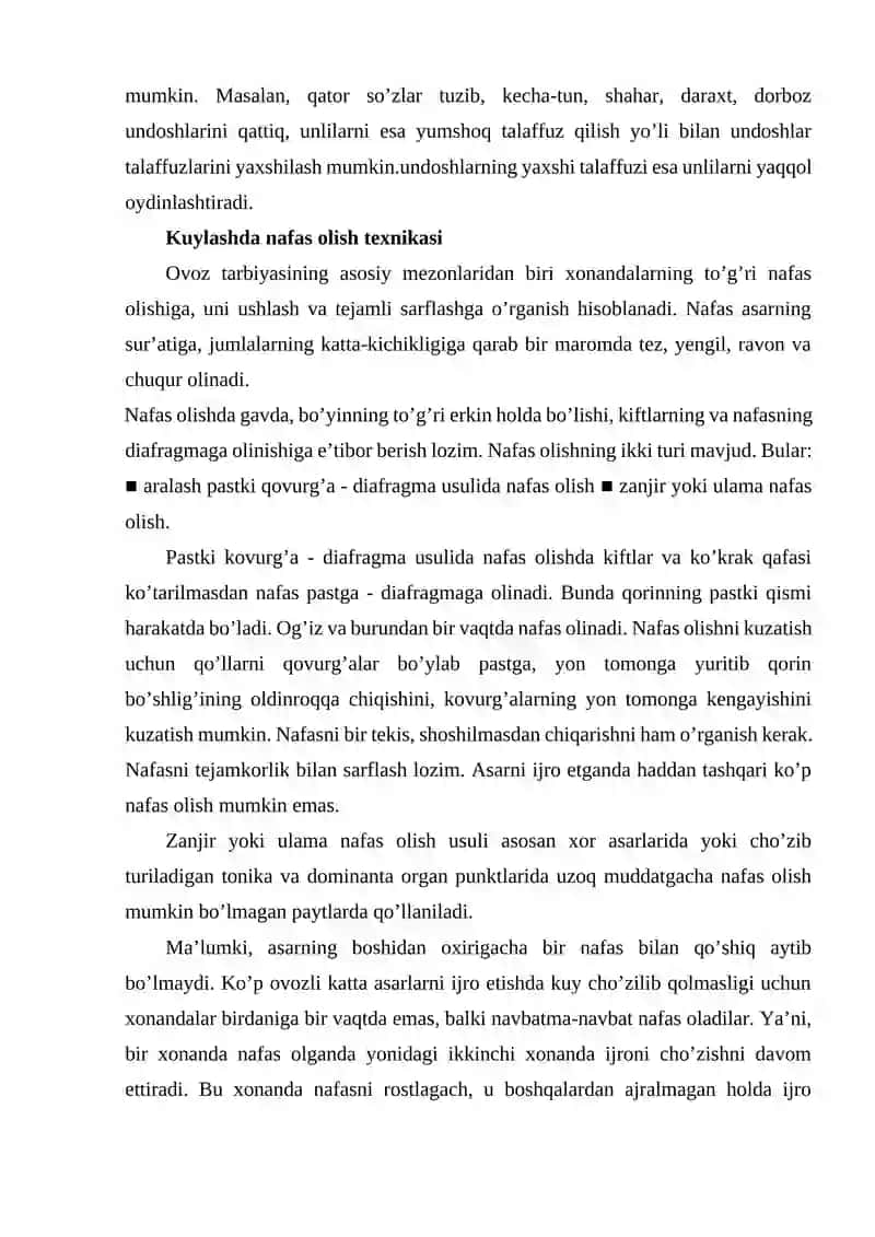 MUSIQA FAOLIYATINING TURLARIDA KUYLASHGA O'RGATISHNING O'RNI HAQIDA MA'LUMOT 3
