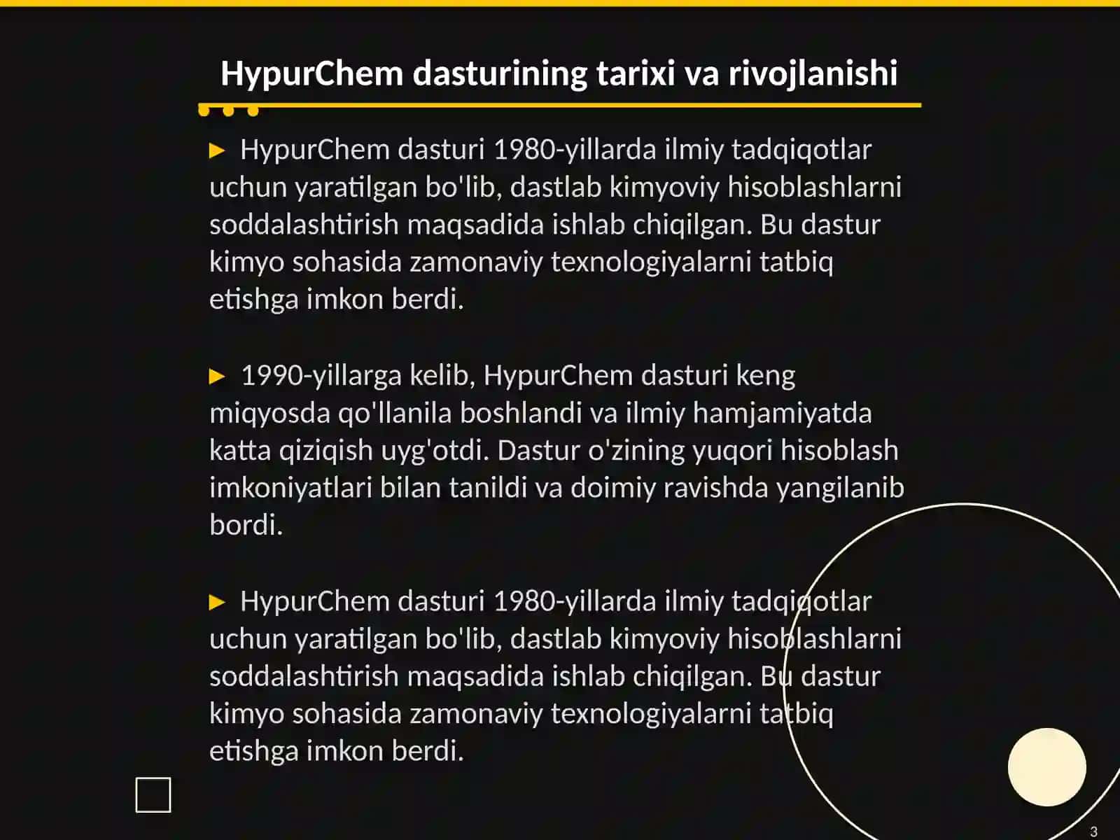 HypurChem dasturi 3