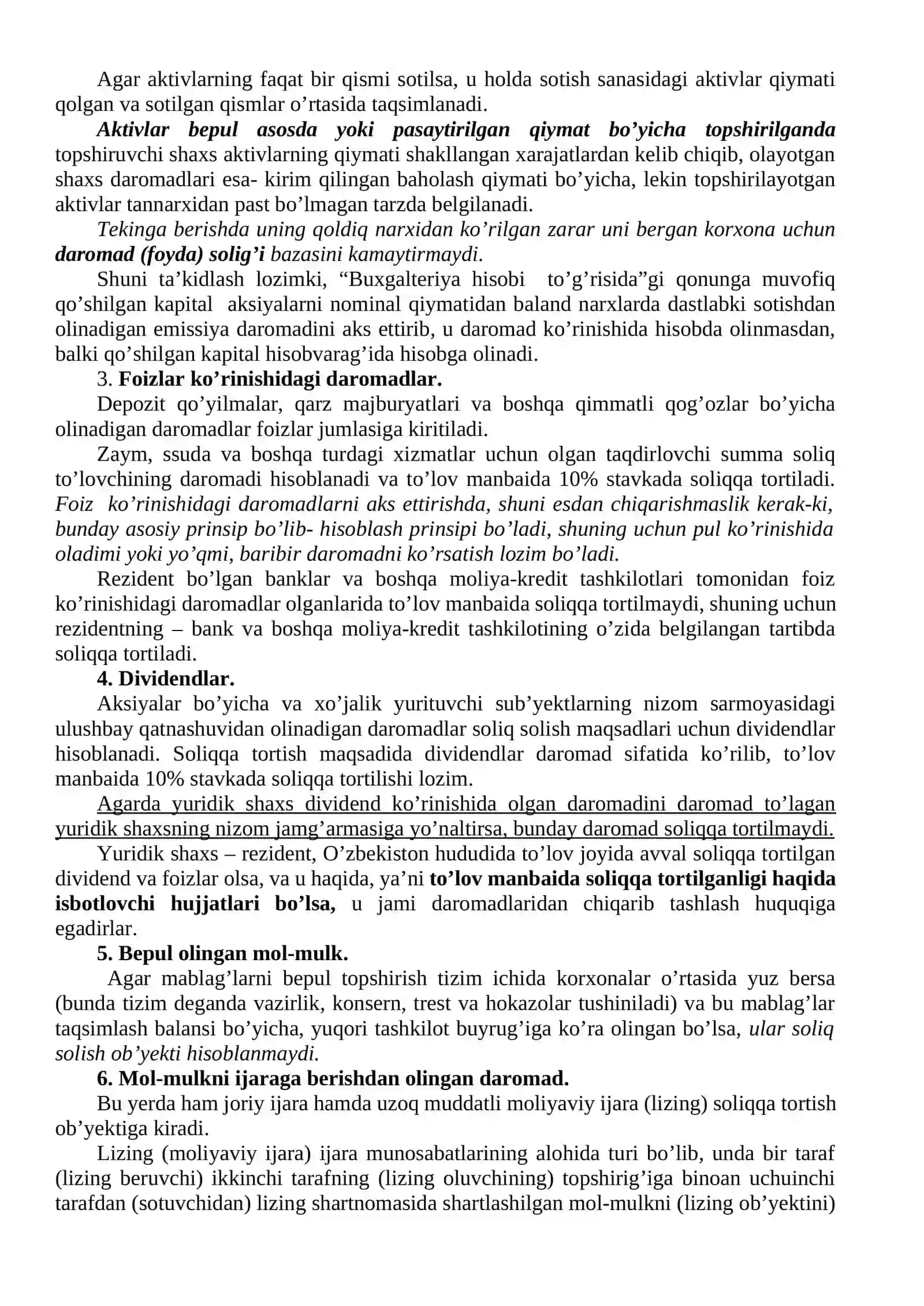 Yuridik shaxslar daromadi (foydasi)ga solinadigan soliqni hisoblash va budjetga to’lash tartibi 3