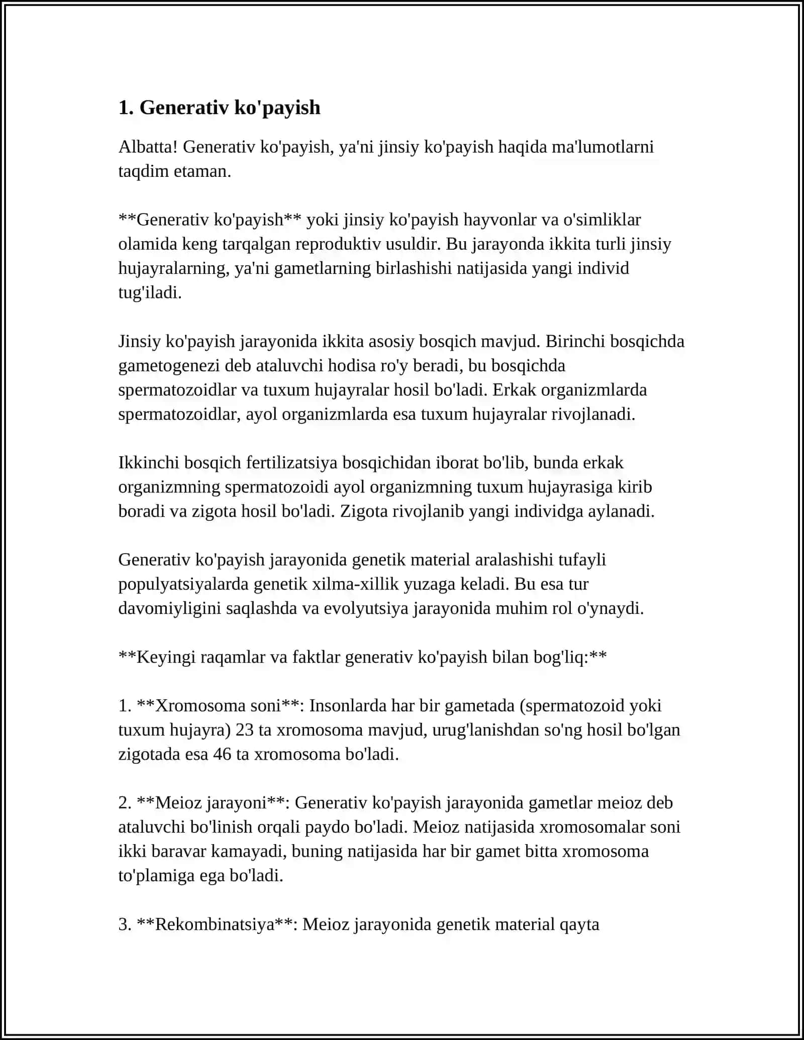 Generativ ko'payish 3