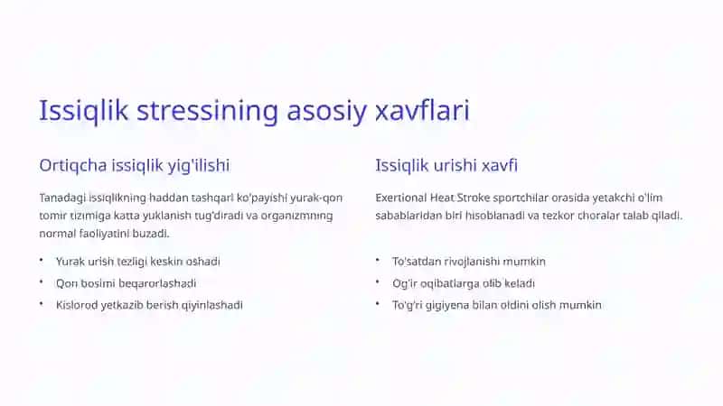 Issiqlik Iqlim Sharoitida Sportchining Shaxsiy va Jamoa Gigiyenasi 3