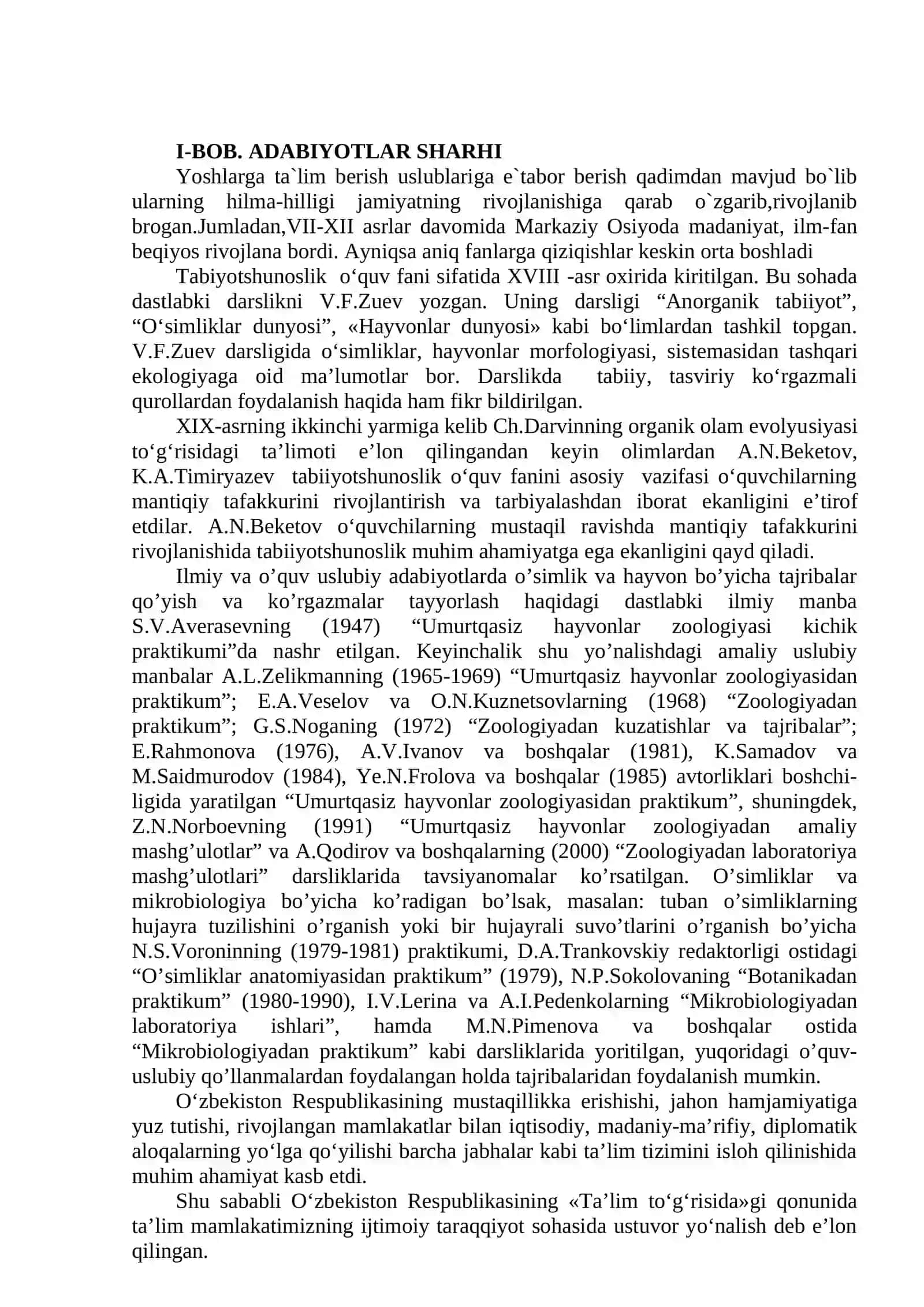 BOTANIKA DARSLARIDA SINFDAN TASHQARI ISHLARDA KUZATISH VA TAJRIBALAR O’TKAZISH METODIKASI 3