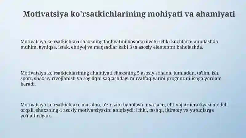 Psixodignostikada motivatsiya indikatorlaridan foydalanish 3