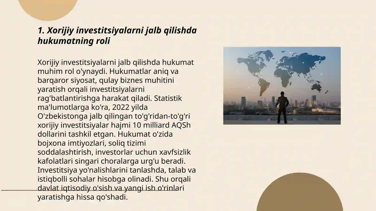 Xorijiy investitsiyalar va global moliya tizimi 3