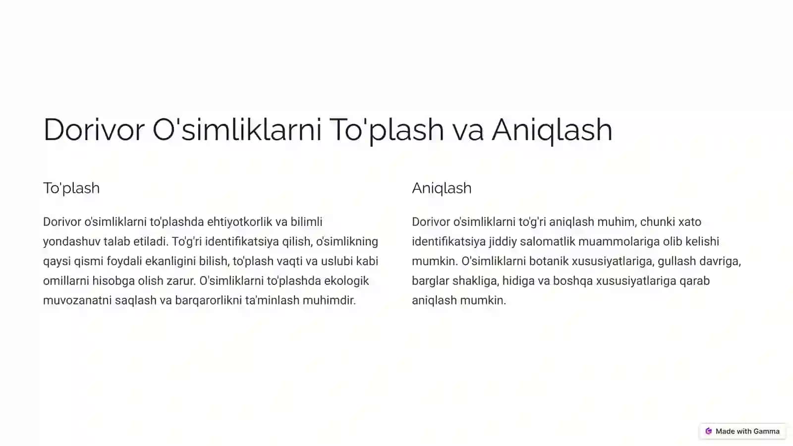 Dorivor o'simliklar resursshunosligi va kartagrafiyasi 3