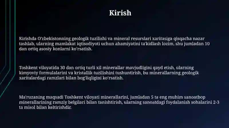 Toshkent minerallari 3