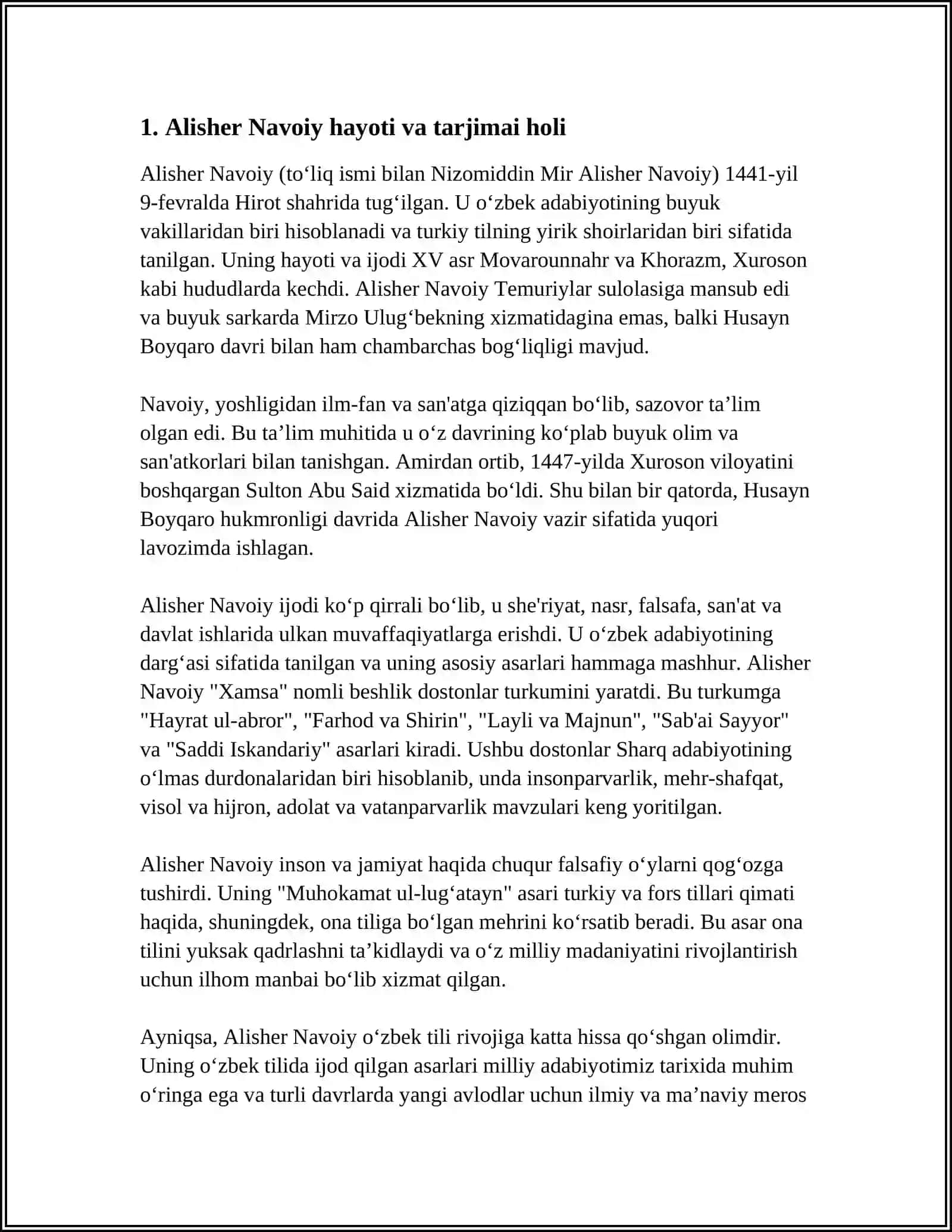 ALISHER NAVOIY 3