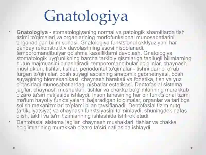 Mavzu:Tish qatori deformatsiyalarida okklyuziyani shakllantirishning gnatologik asoslari. 3