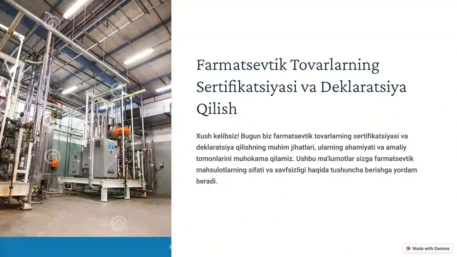 Farmatsevtik Tovarlarning Sertifikatsiyasi va Deklaratsiya Qilish 3