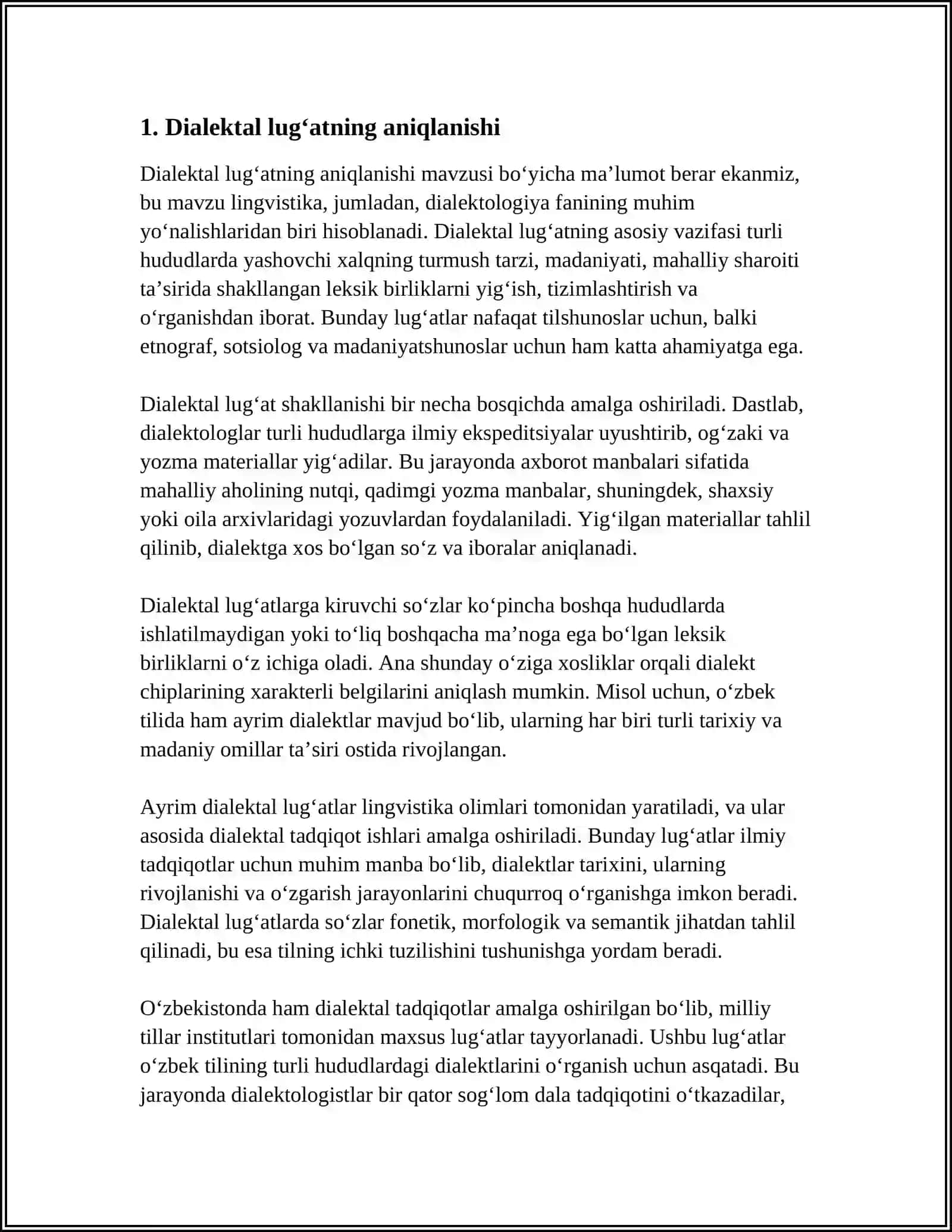 DIALEKTAL LUG'ATNING XUSUSIYATLARI (2024-2025-o'quv yili) 3