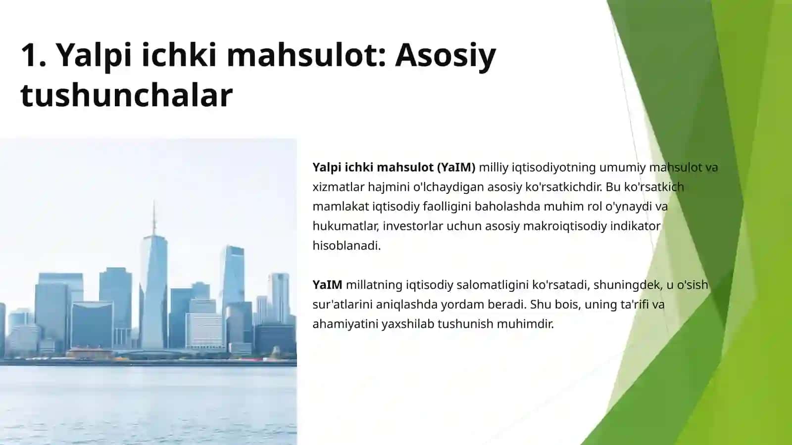 Yalpi ichki mahsulot mohiyati va tarkibi 3
