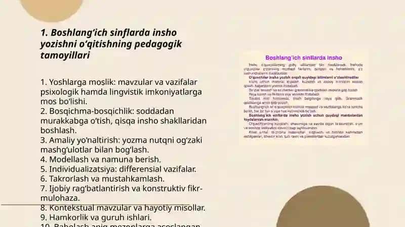 Boshlangʻich sinflarda Insho yozishga oʻrgatish 3