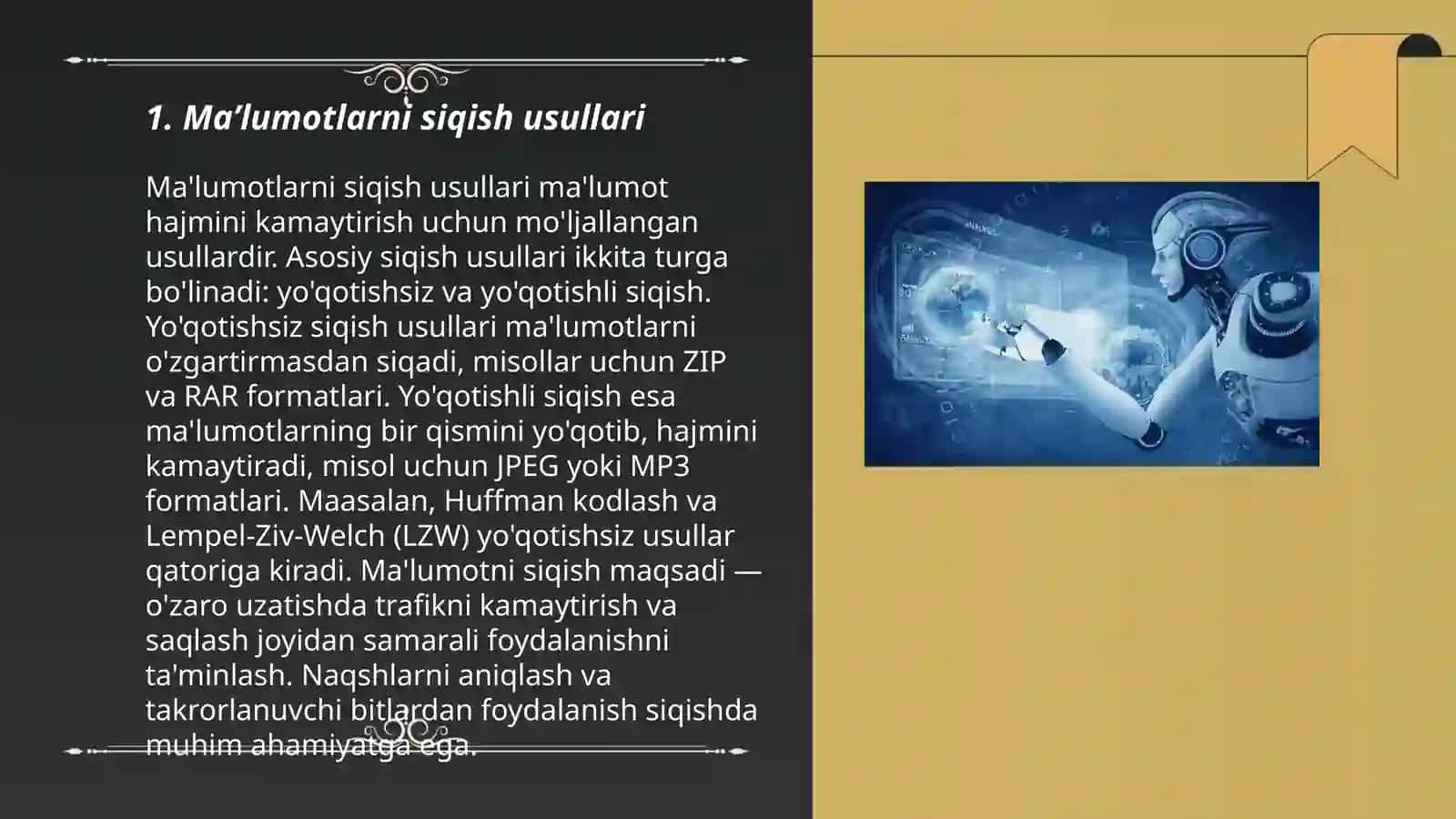 Maʼlumotlarni kamaytirish va oʻzgartirish:Data reduction usullari va foydalari 3