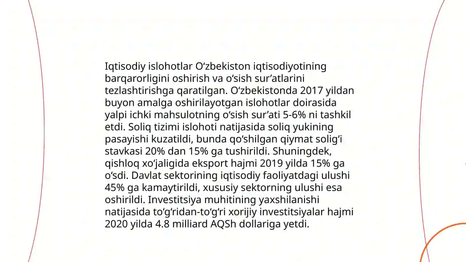 Yangi Oʻzbekistonda amalga oshirilayotgan islohotlar 3