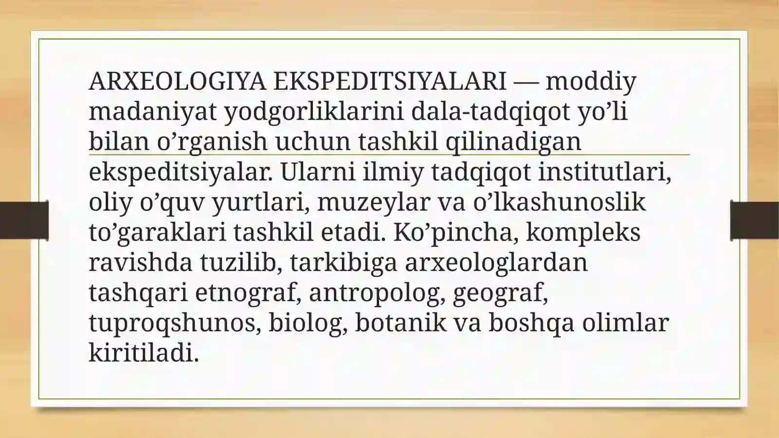 Mustaqillik davrida Oʻzbekistonda olib borilgan arxealogik tadqiqot ishlari 3