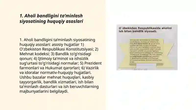 Aholi bandligini ta’minlash siyosati 3
