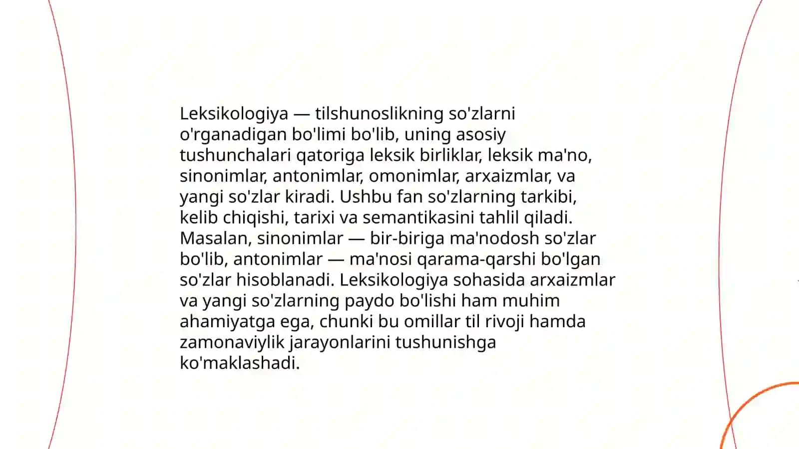 Leksikologiya o'qitishning maqsadi vazifasi va tamoyillari 3