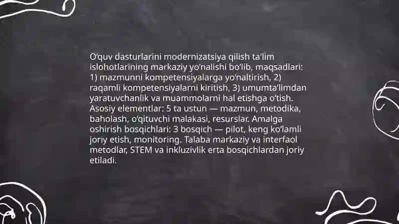 Ta'lim sohasidagi islohotlar 3