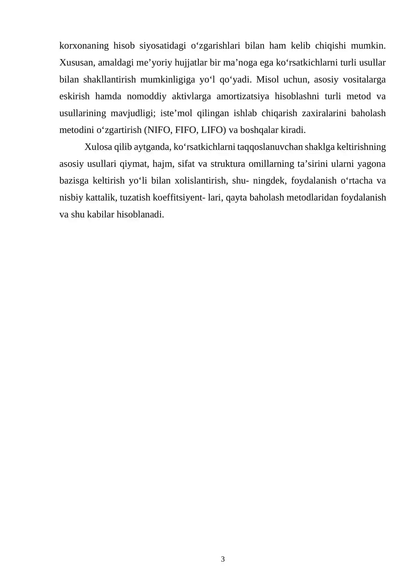 Asosiy vositalarning tarkibi tuzilishi va dinamikasi tahlili 3