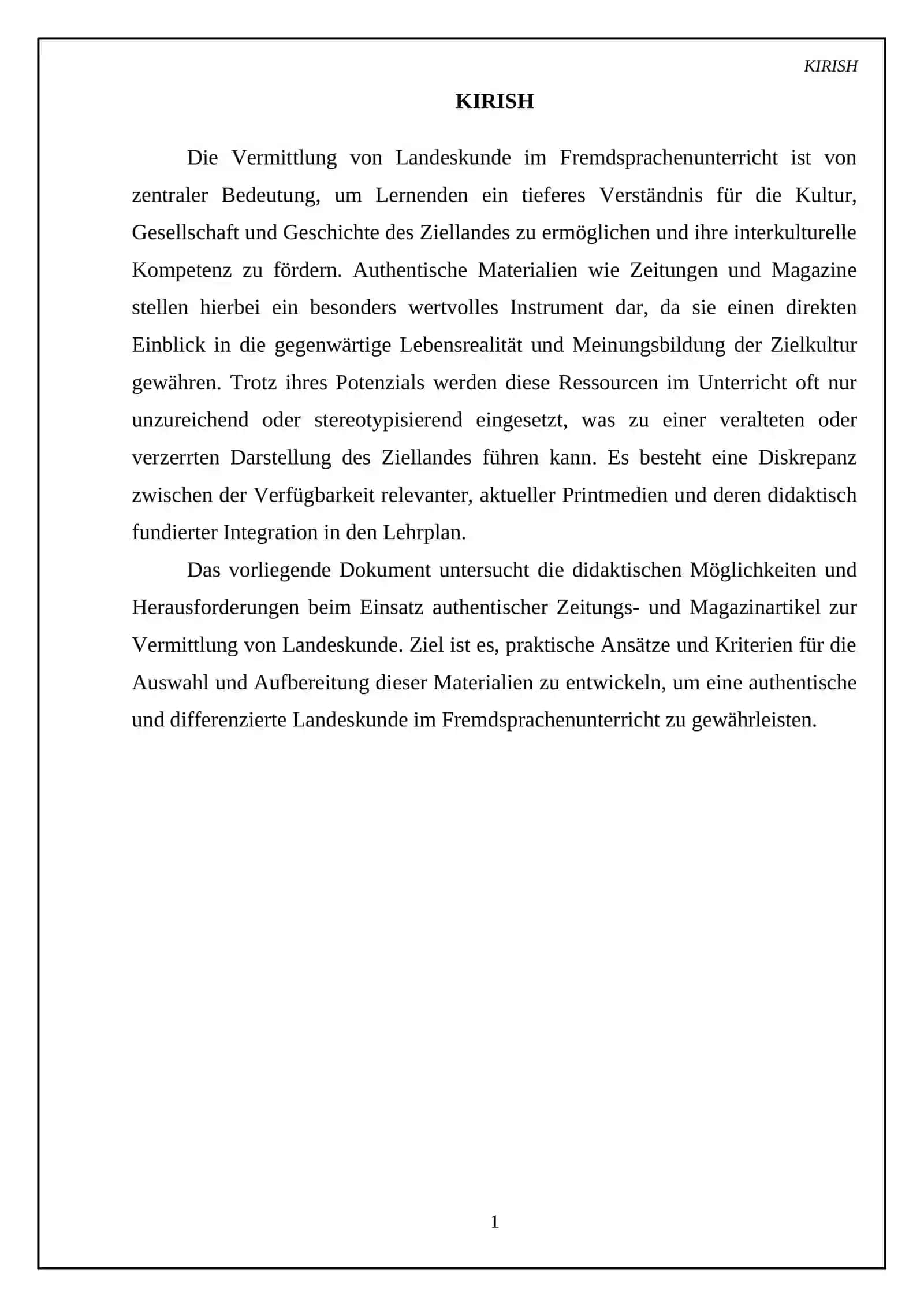 Einsatz authentischer Materialien zur Vermittlung Landeskunde 3