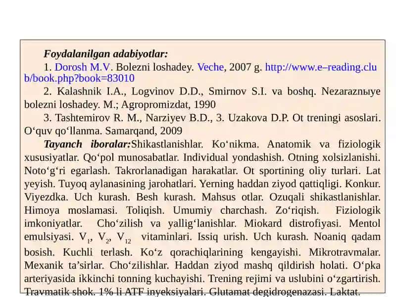 Xizmat otlarini mashq qildirish va musobaqa paytida organizmda paydo bo‘ladigan o‘zgarishlar 3