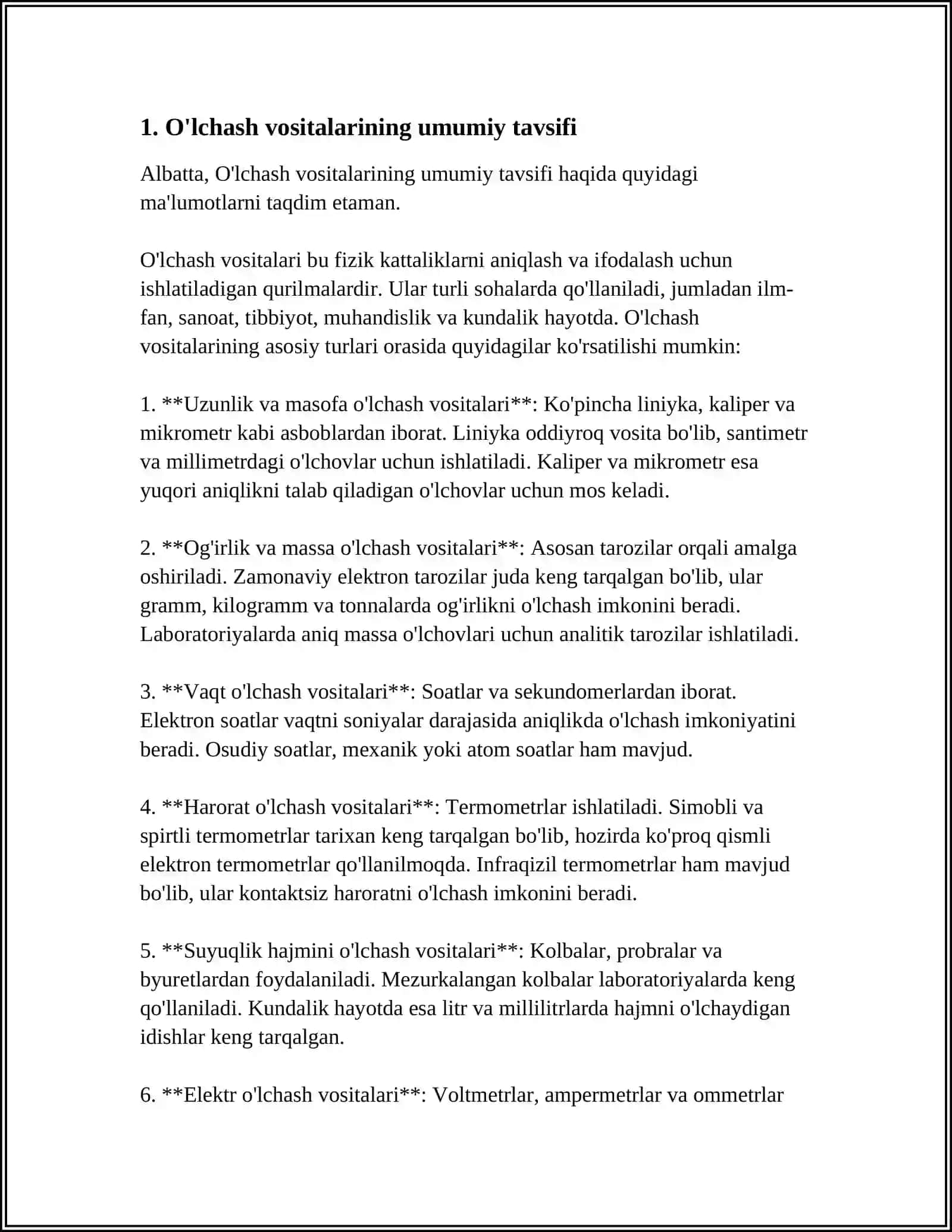 OʻLCHASH VOSITALARI ULARNING TURLARI VA XATOLIKLARI 3