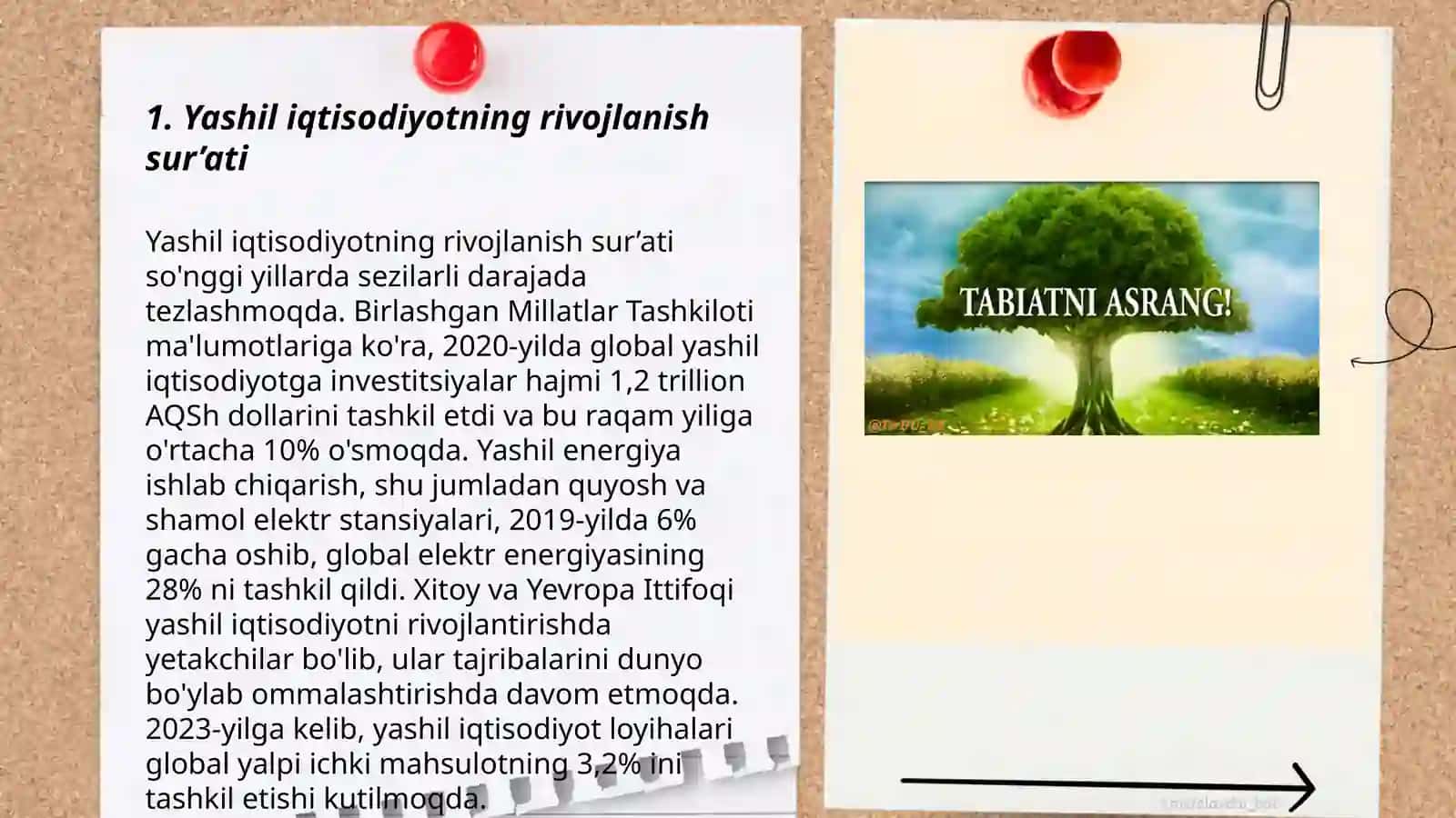 Yashil iqtisodiyotni dunyoga taʼsiri 3