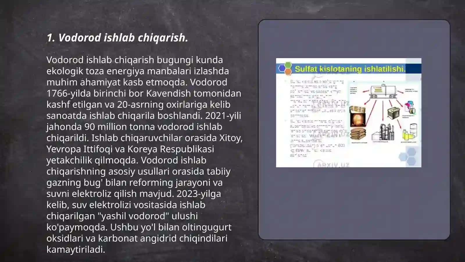 Sanoatda elektroliz jarayonini qoʻllash 3