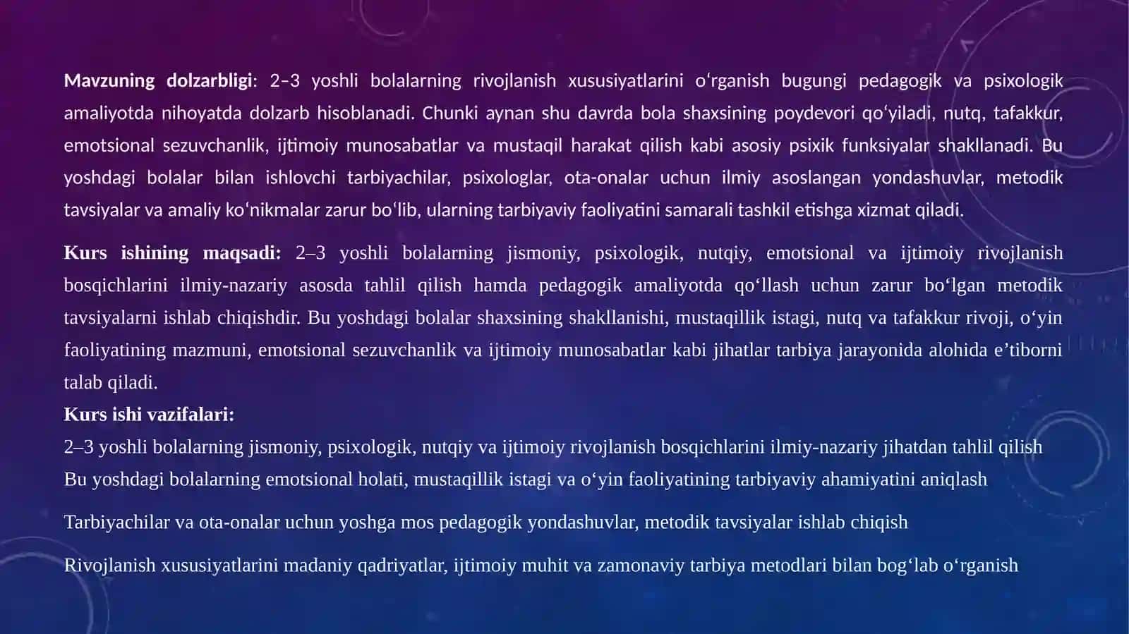 2-3 yoshli bolalarning rivojlanish xususiyatlari 3