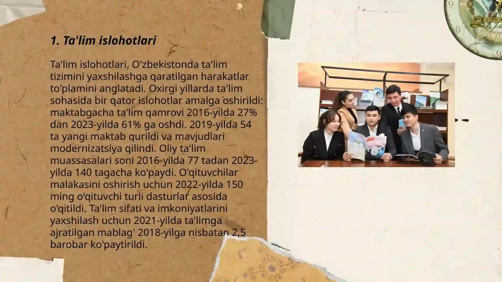 Ta'lim islohotlari 3