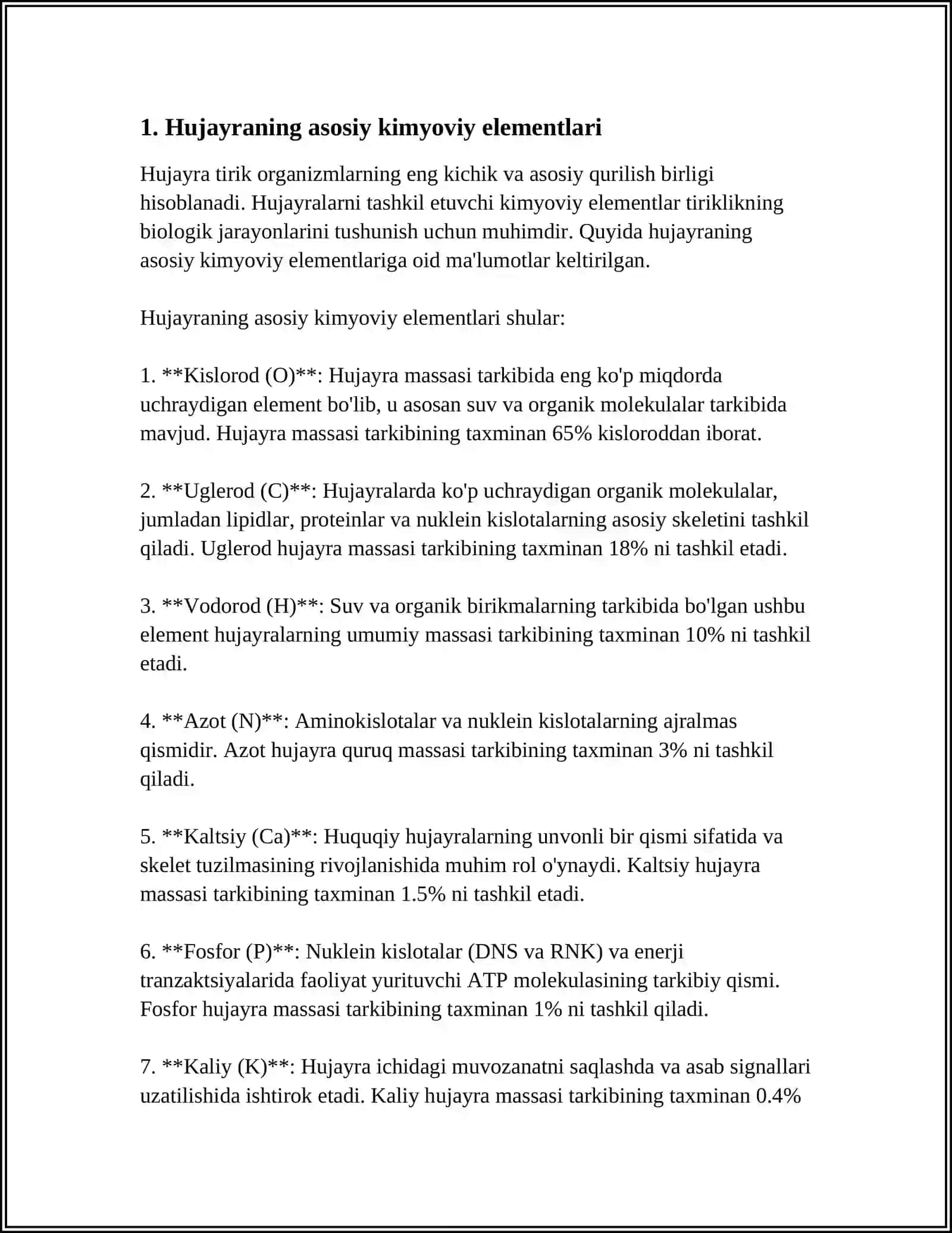 HUJAYRANING KIMYOVIY TARKIBI 3