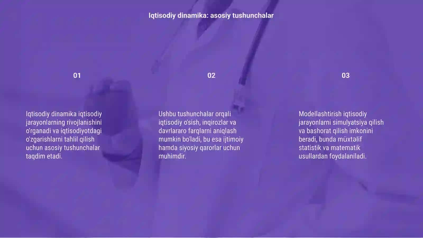 Iqtisodiy dinamika va uni modellashtirish 3