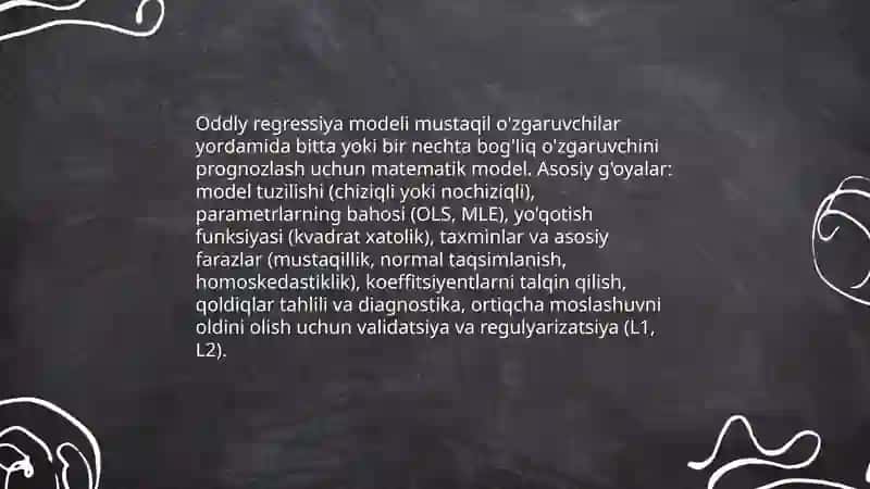 Oddly regressiya modeli 3