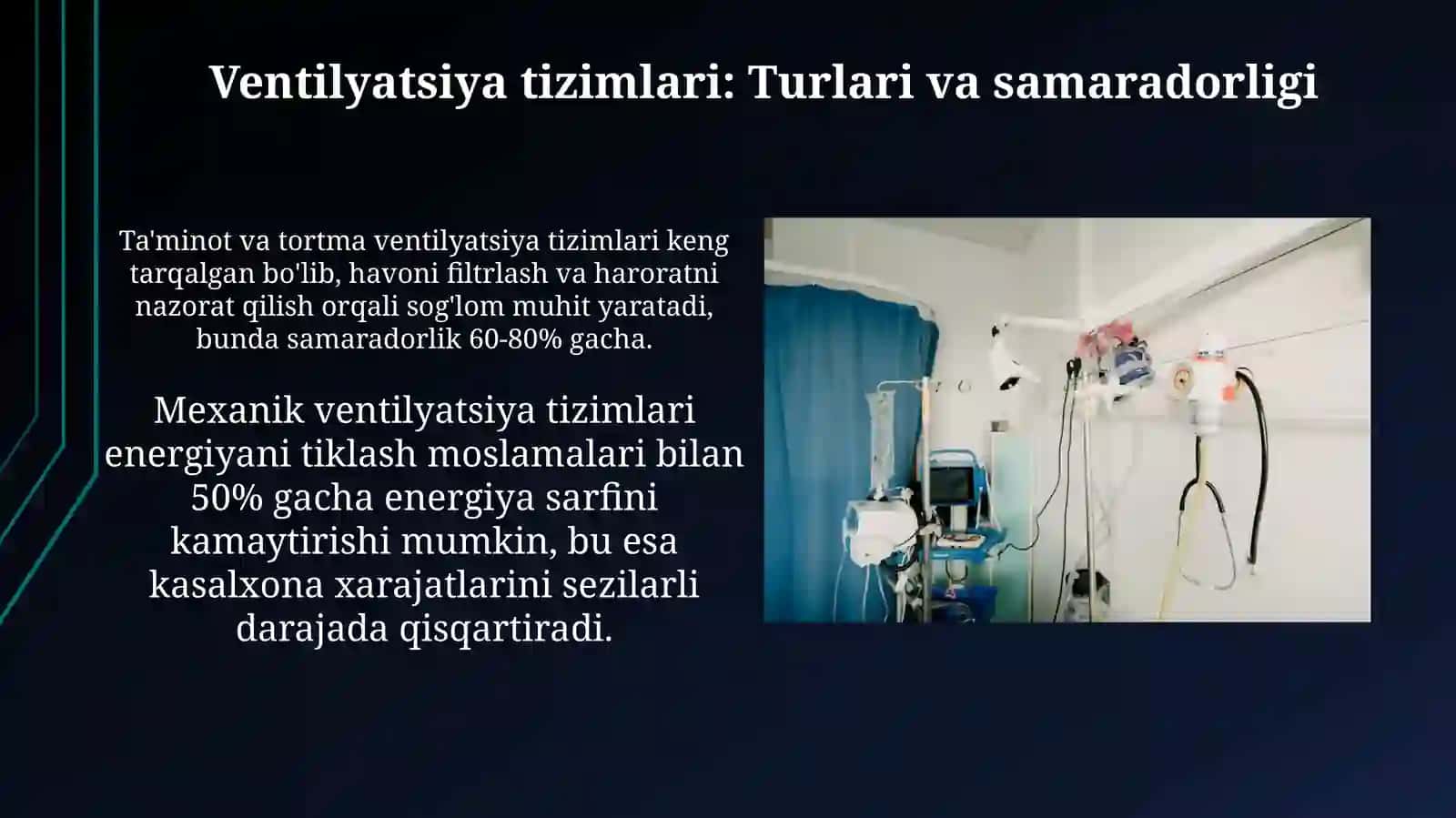 KASALXONA XONALARI MIKROIQLIMINING GIGIYENIK AHAMIYATI (harorat namlik havo harakati tezligi,bosim) 3
