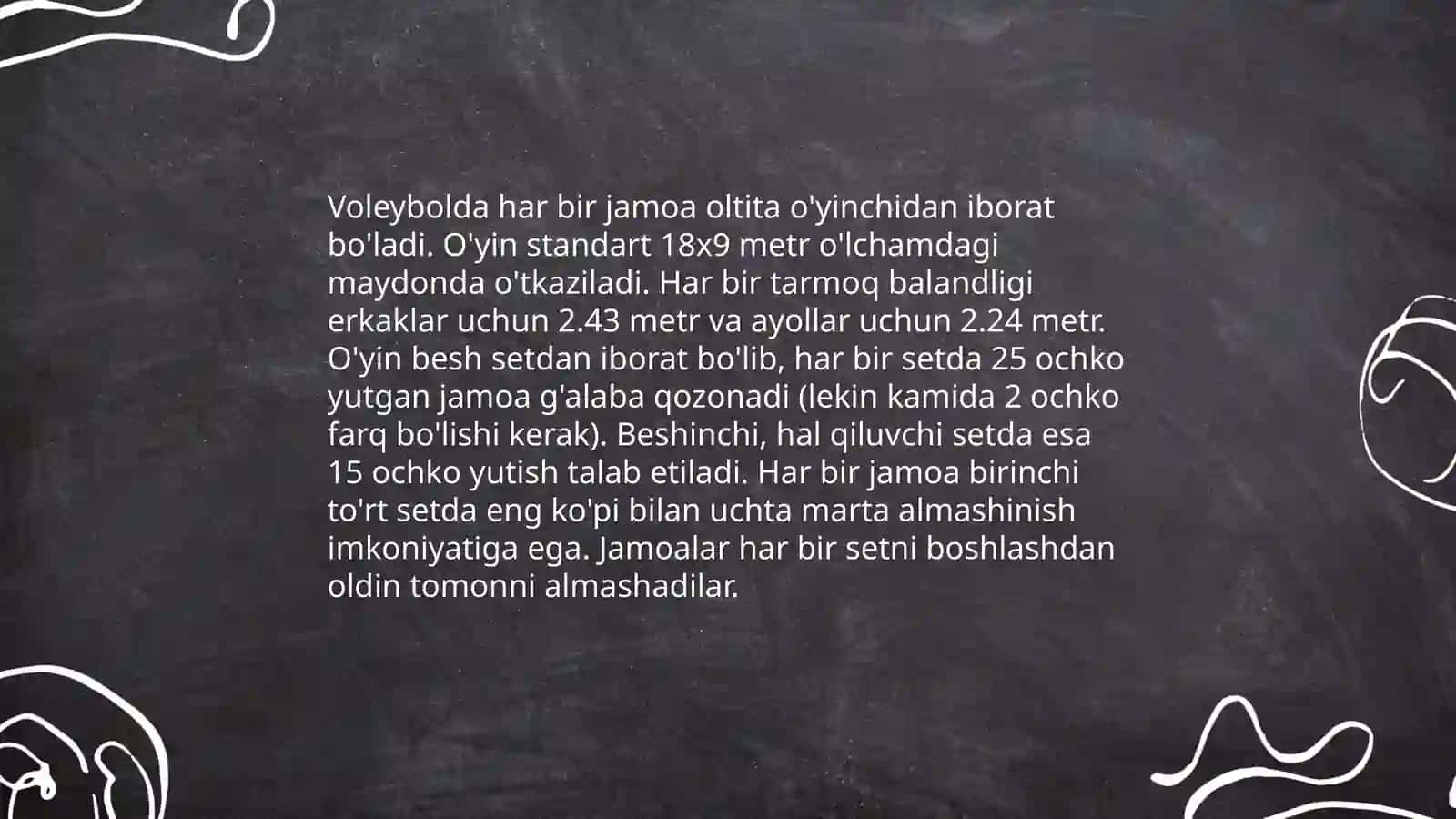 Voleybol oʻyini texnikasini örganish 3