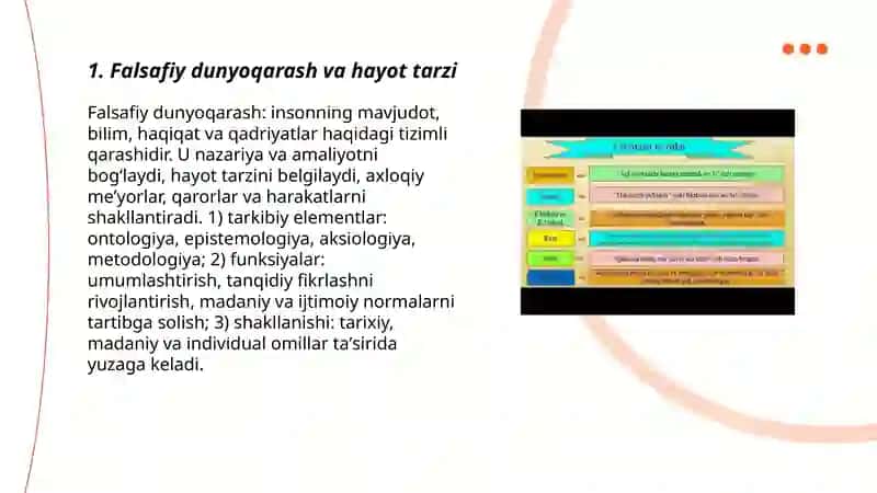 Falsafa hayot tarzi va dunyoni bilish tarzi 3