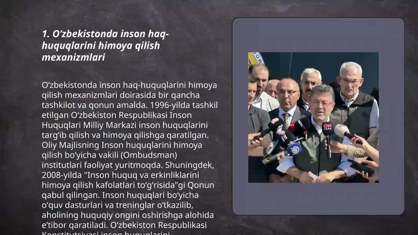 Oʻzbekistonda inson haq-huquqlari va erkinliklari kafolatining yaratilishi 3