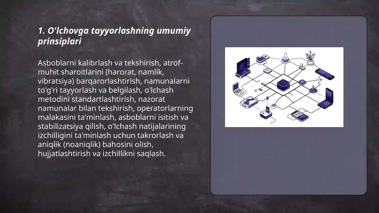 O'lchovga tayyorlashning umumiy prinsiplari 3