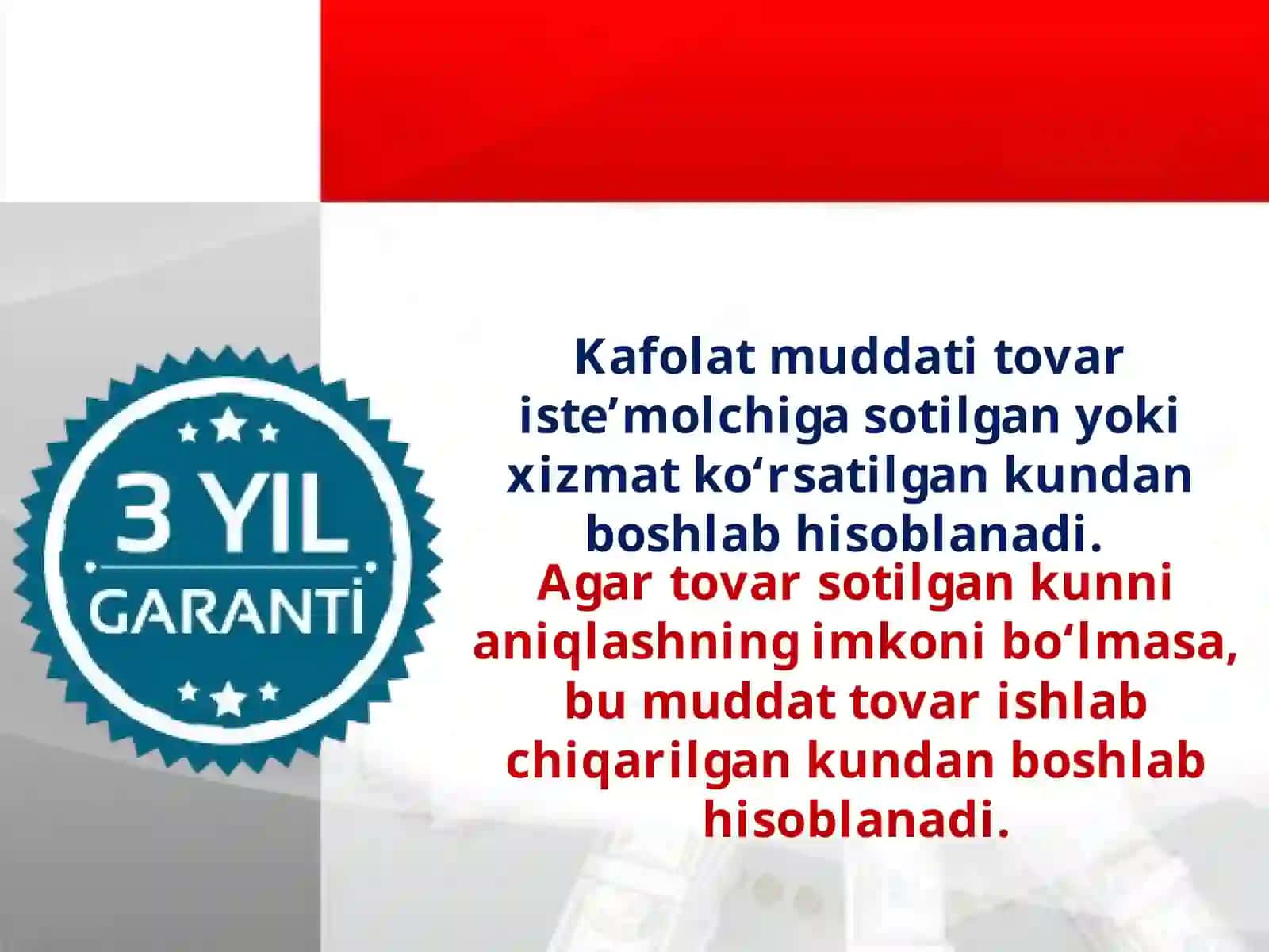 Tovarning yaroqlilik kafolati va muddati 3