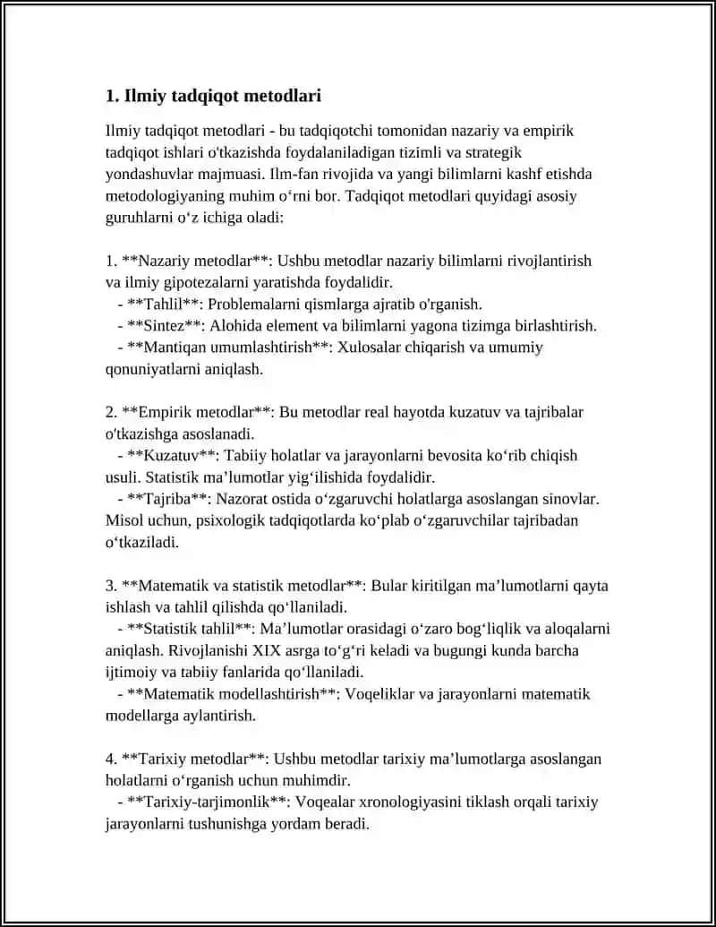 Ilmiy tadqiqot metodlari 3