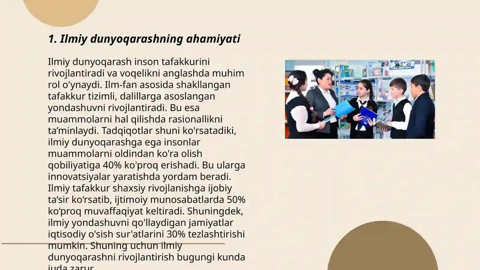 Oʻquvchilarning ilmiy dunyo qarashini shakllantirish 3