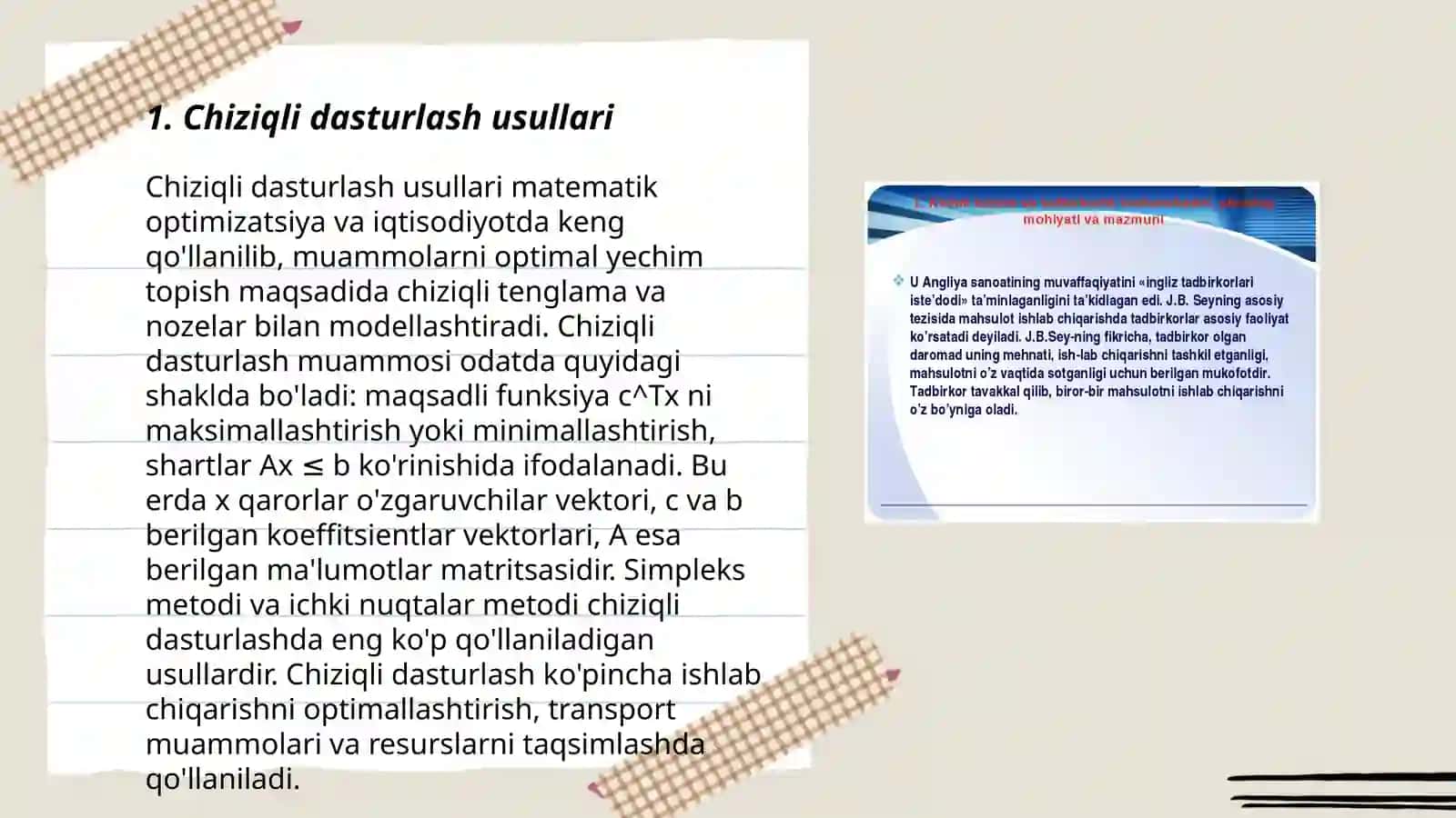 Chiziqli dasturlash usullari 3