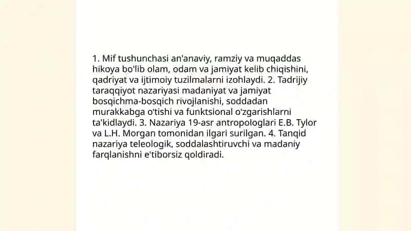 Mif va tadrijiy taraqqiyoti 3