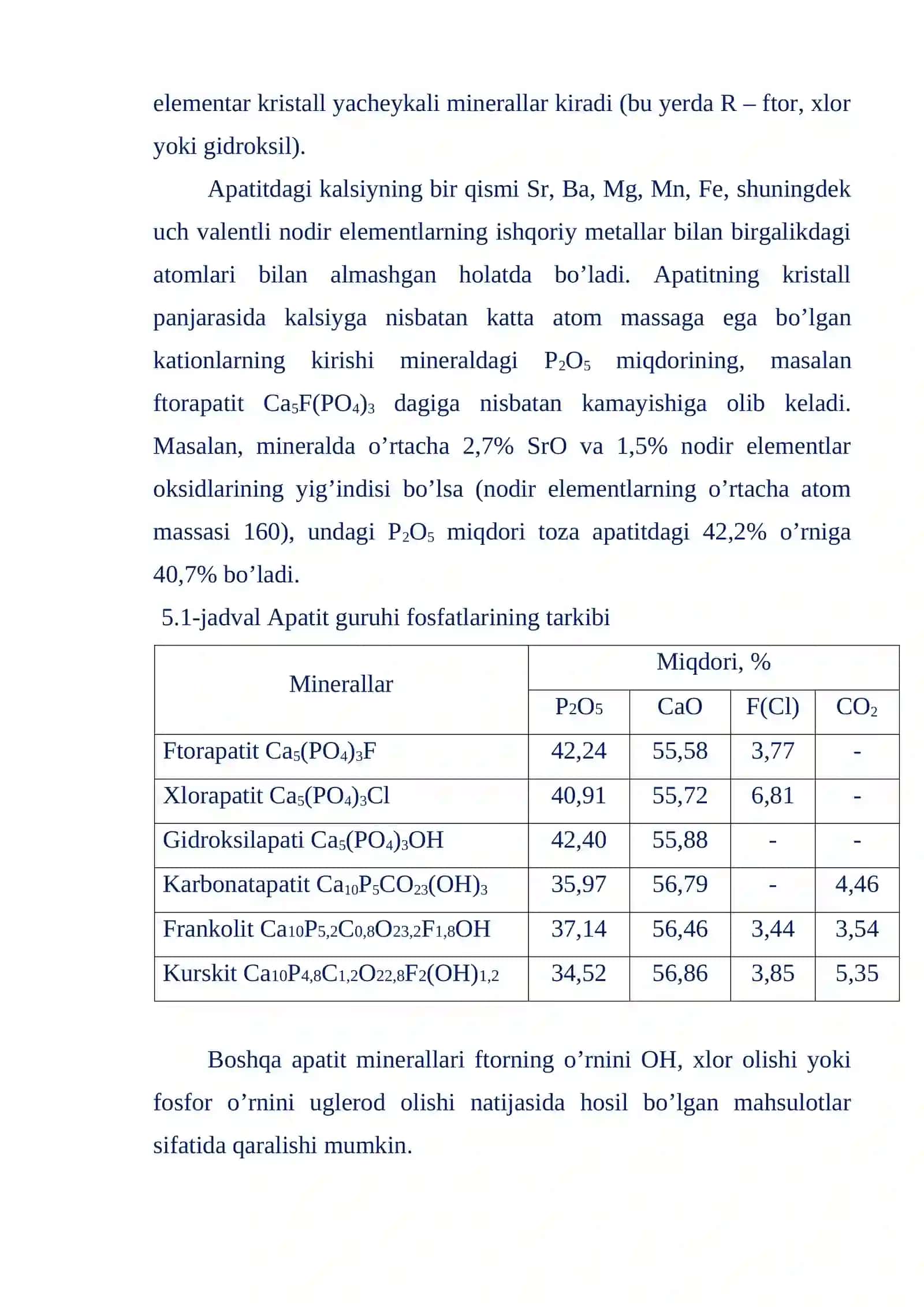Fosfatlar, arsenatlar va vanadatlar 3