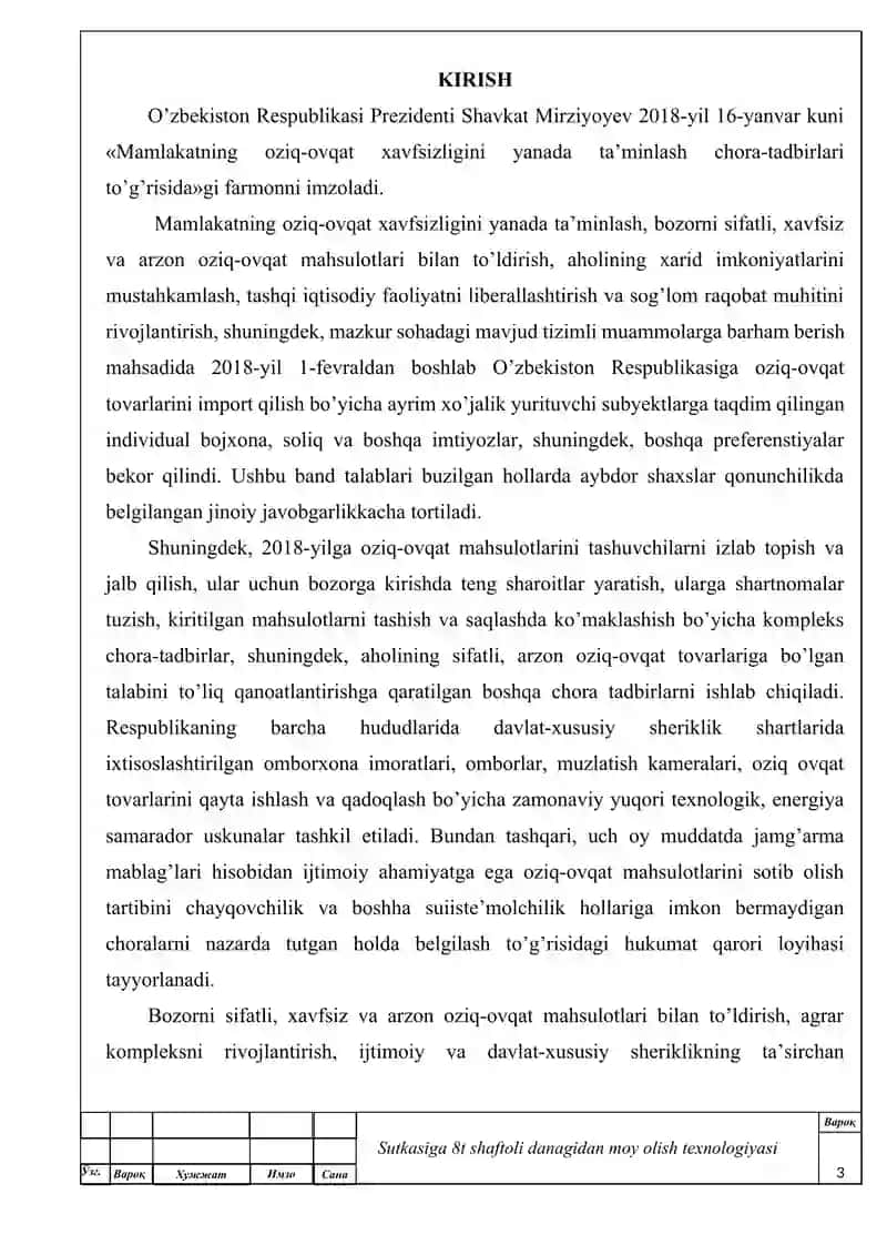 Sutkasiga 8t shaftoli danagidan moy olish texnologiyasi 3