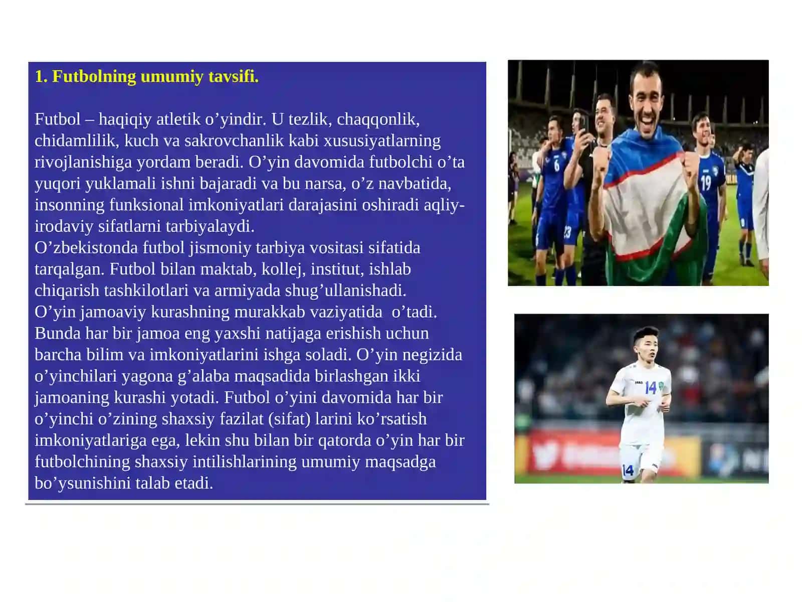 Futbolchilarning texnik sifatlarini tatbiyalash 3